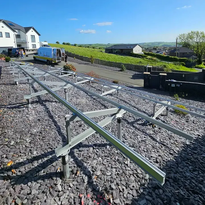 MW Ground Screw foundation system being applied in a professional installation setting